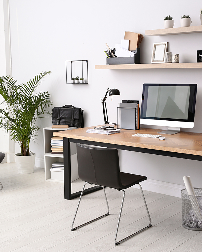 neat office desk